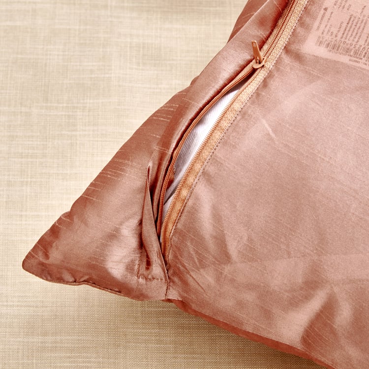 Monalisa Mocha Mousse Starlit Embroidered Filled Cushion - 45x45cm