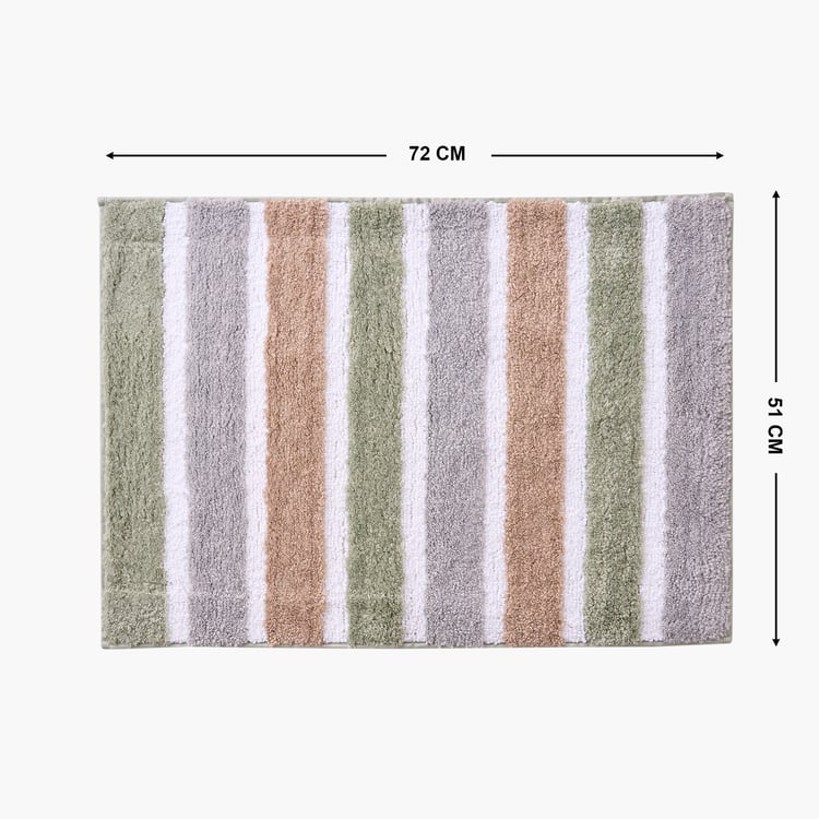 Fiesta Prime Set of 2 Striped Anti-Slip Bath Mats