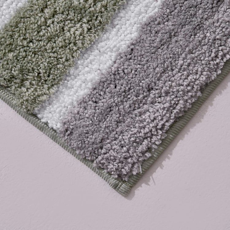 Fiesta Prime Set of 2 Striped Anti-Slip Bath Mats