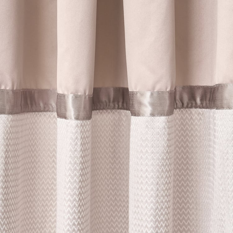 Elrene Whimsy Set of 2 Jacquard Light Filtering Door Curtains - 8.8ft (270cm)