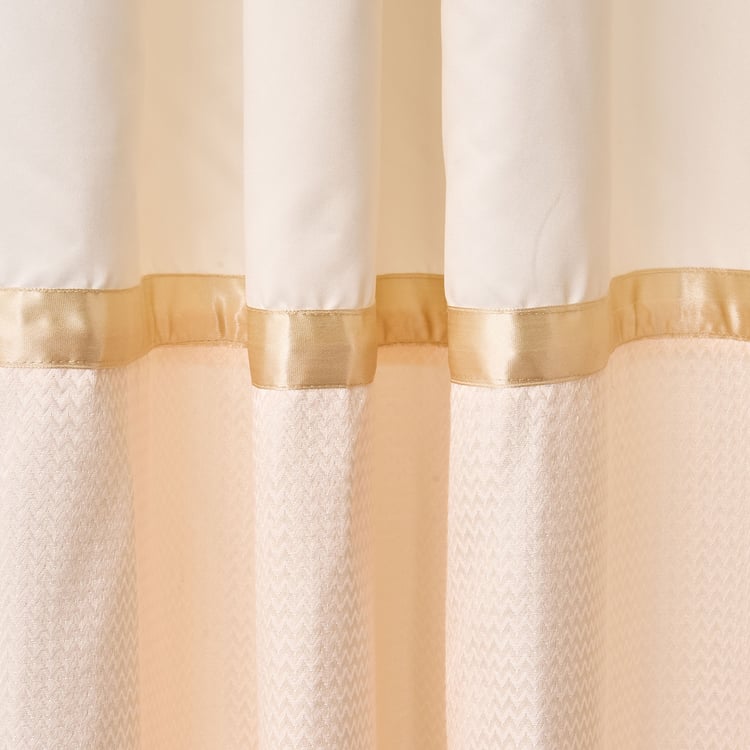 Elrene Whimsy Set of 2 Jacquard Light Filtering Door Curtains - 8.8ft (270cm)
