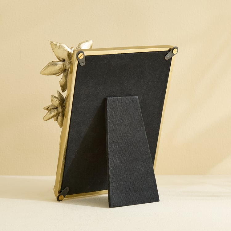 Brill Brew Metal Floral Photo Frame - 16x19cm