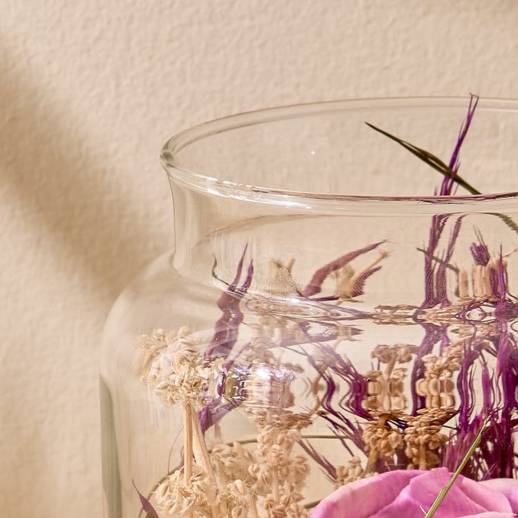 Fiesta Lavender Potpourri Floral Arrangement in Glass Jar