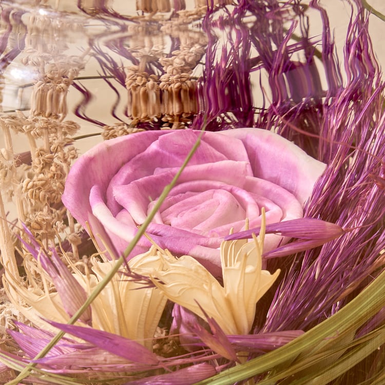 Fiesta Lavender Potpourri Floral Arrangement in Glass Jar