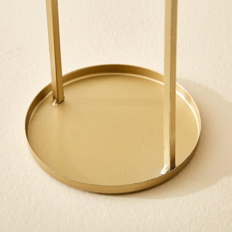 Wables Glen Ivy Glass Printed Hurricane Candle Holder