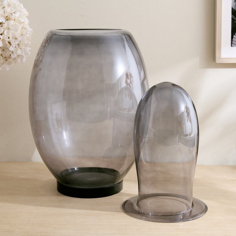 Alloy Demi Glass Double Vase