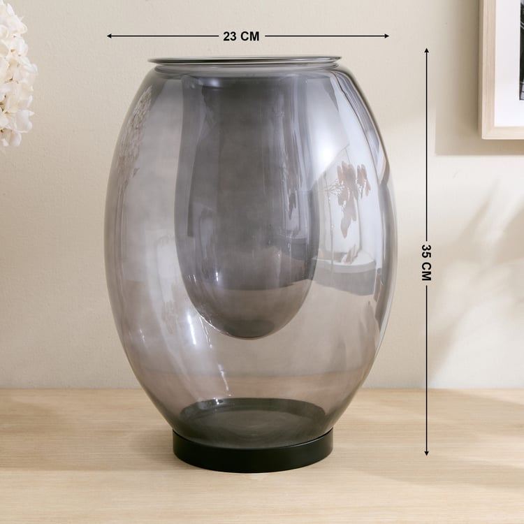 Alloy Demi Glass Double Vase