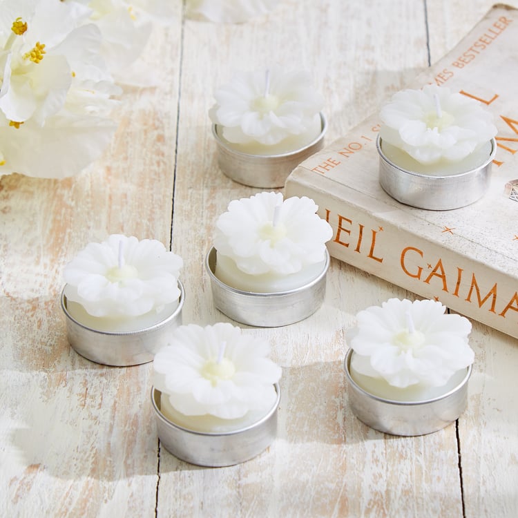 Vicente Ivy Set of 6 Floral Scented T-Light Candles