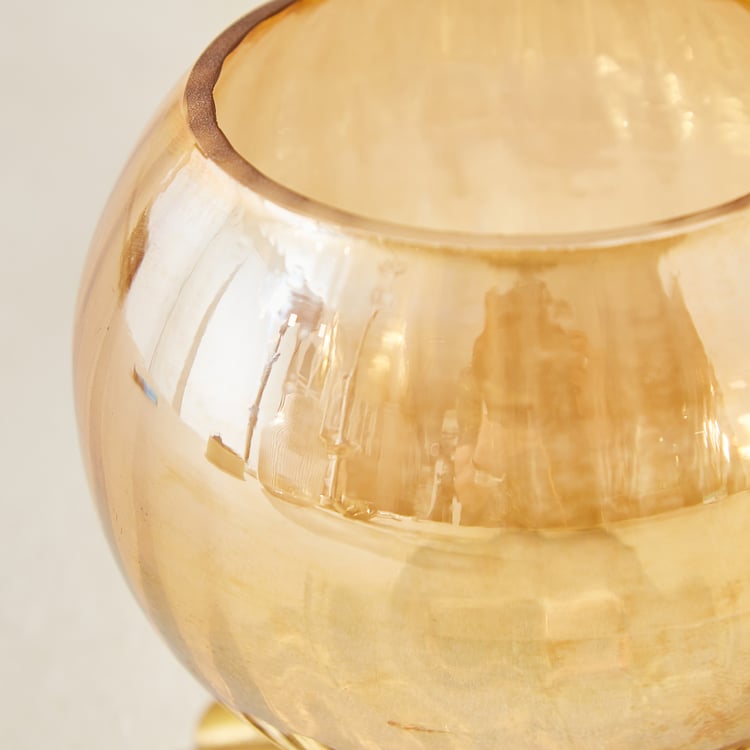 Rylee Ellara Glass and Metal T-Light Holder