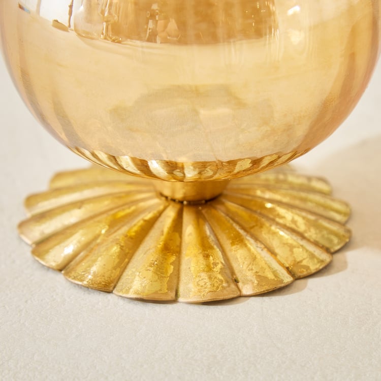 Rylee Ellara Glass and Metal T-Light Holder