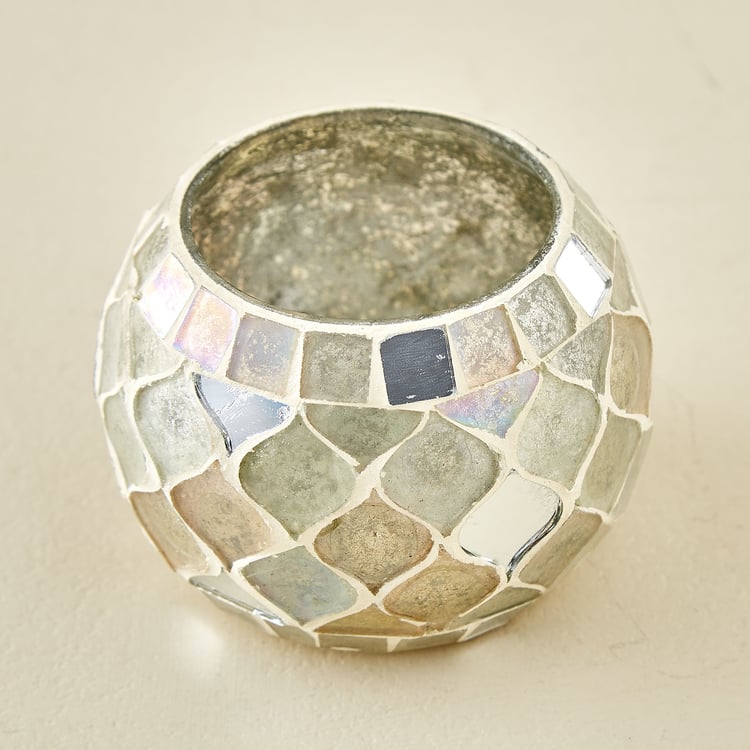 Rylee Rahi Glass Mosaic Votive Candle Holder