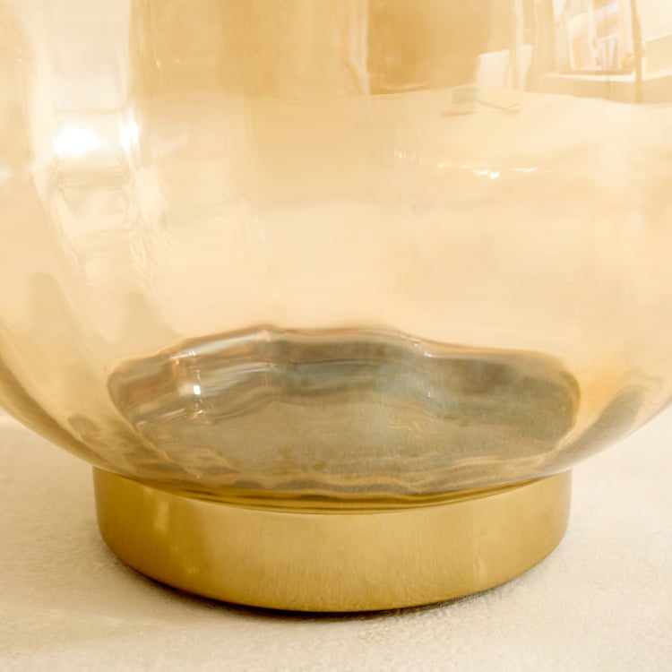 Rylee Ellara Glass Crackled Vase - Large