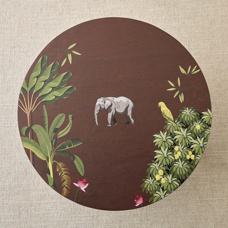 Niko Beacon Mango Wood Printed Cake Stand