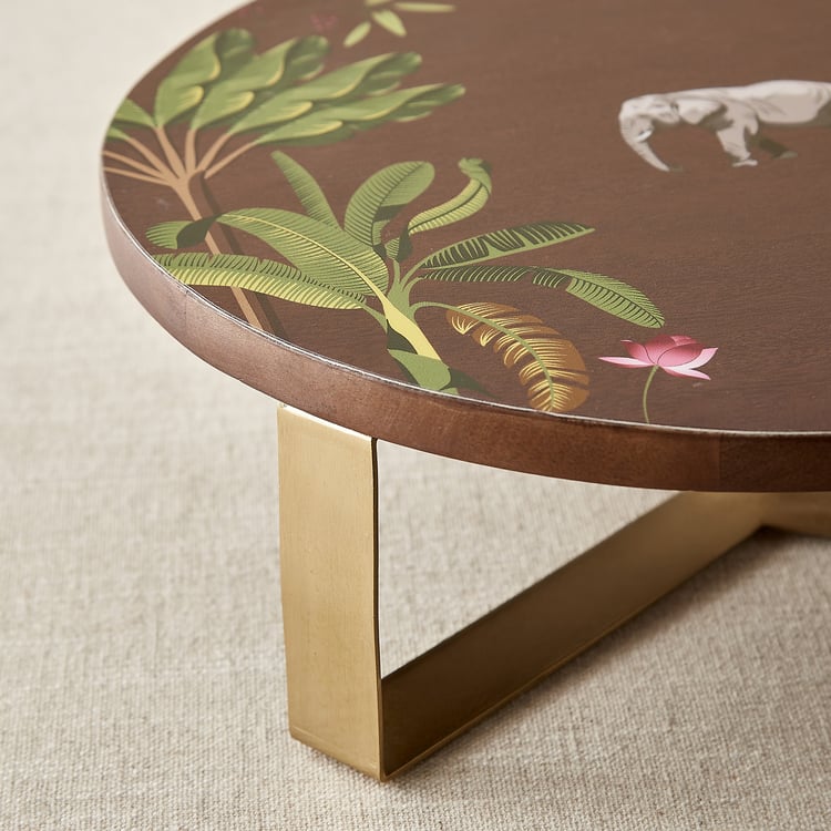 Niko Beacon Mango Wood Printed Cake Stand