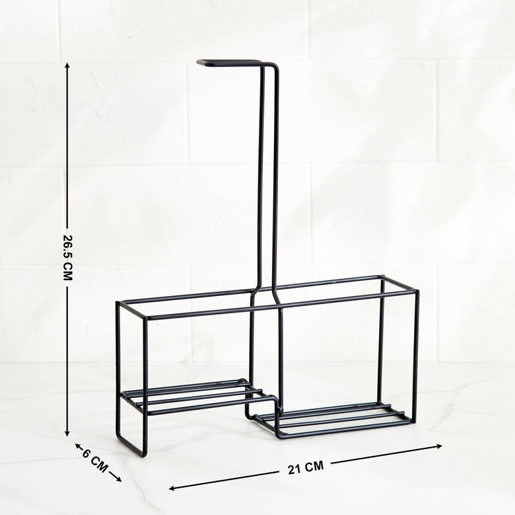 Stack Onyx 5Pcs Glass Cruet Set