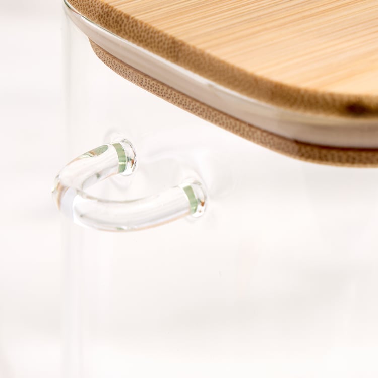 Regal Luxe Yorkshire Borosilicate Glass Jar with Spoon - 1.3L