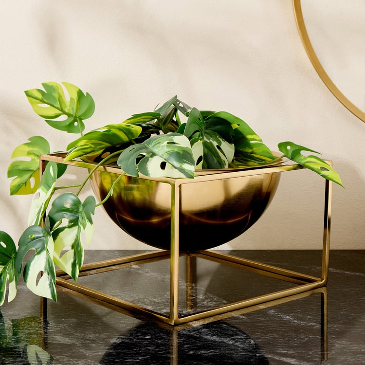 Brim Royale Altin Metal Planter with Stand