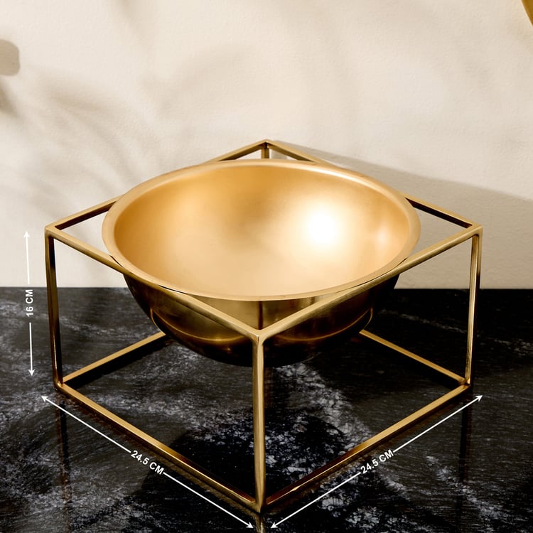 Brim Royale Altin Metal Planter with Stand