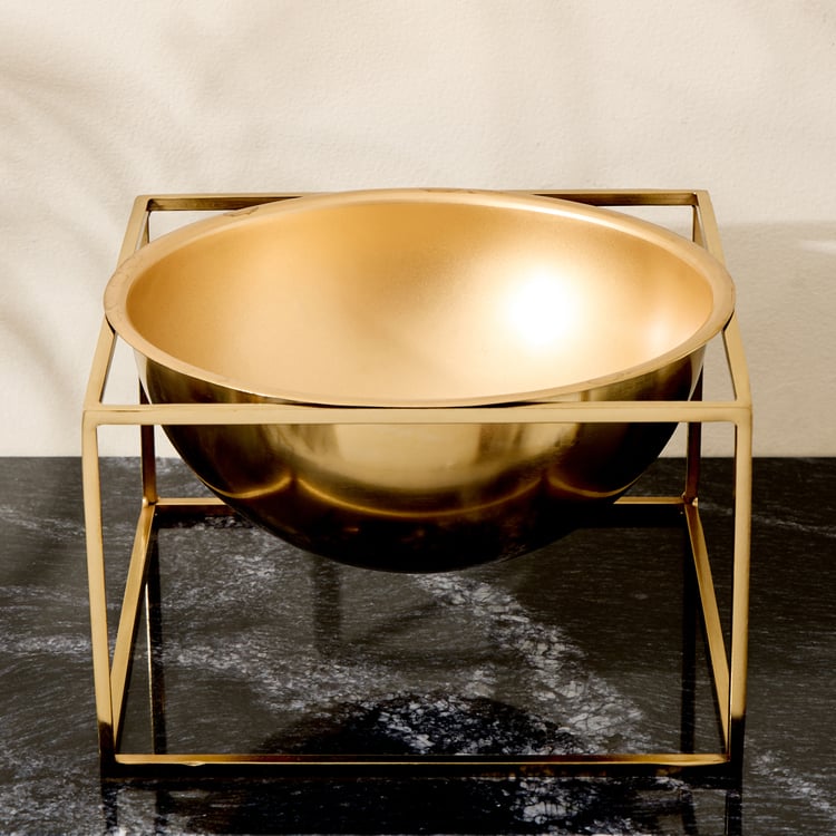 Brim Royale Altin Metal Planter with Stand