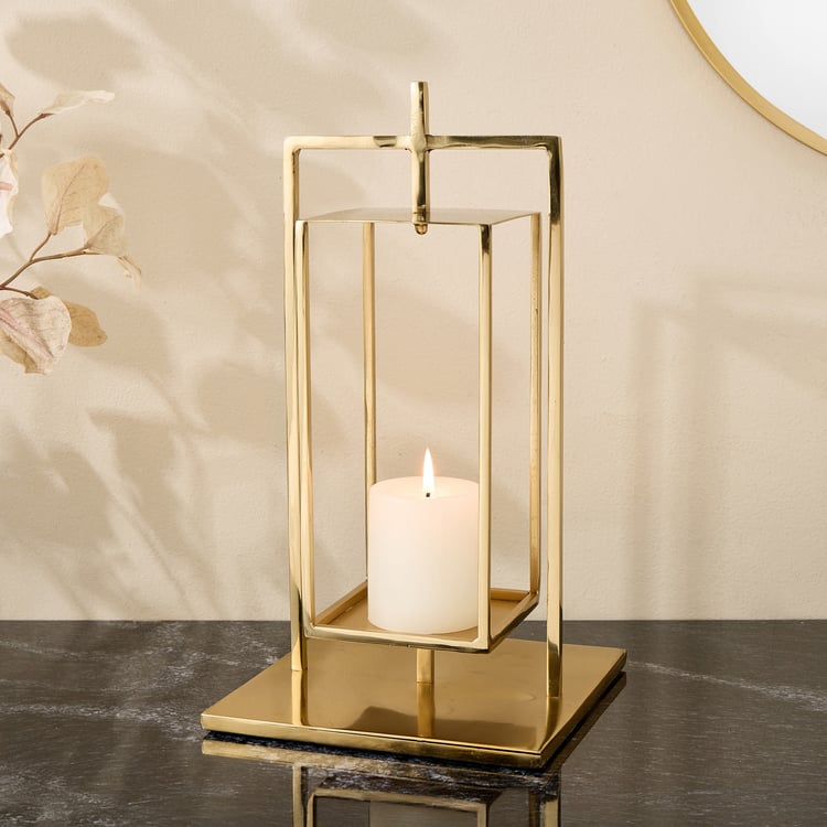 Brim Royale Altin Metal Lantern - Large