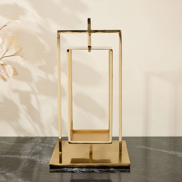 Brim Royale Altin Metal Lantern - Large