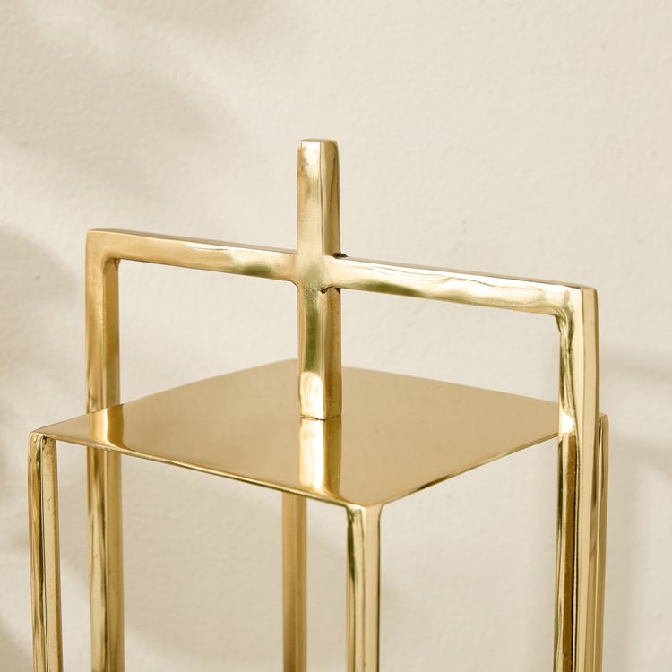 Brim Royale Altin Metal Lantern - Large