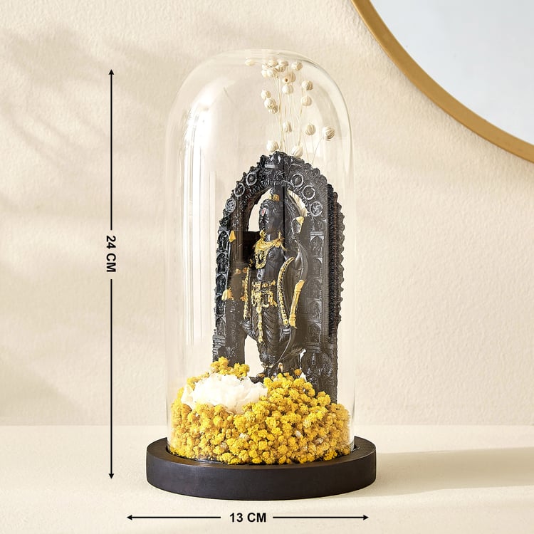 Haven Alba Glass Shri Ram in Dome Figurine