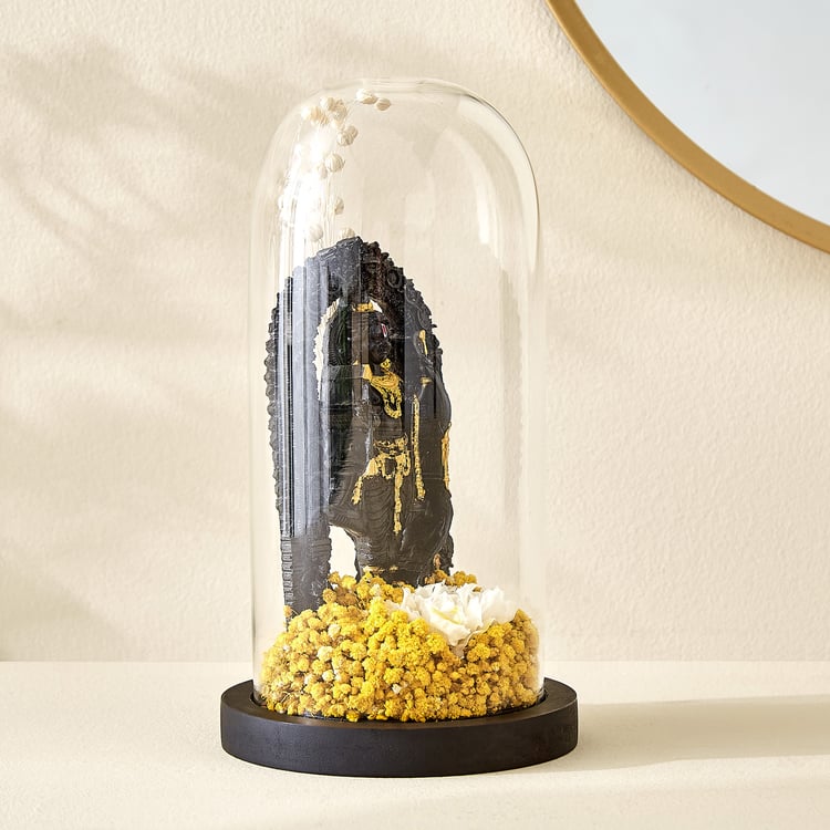 Haven Alba Glass Shri Ram in Dome Figurine