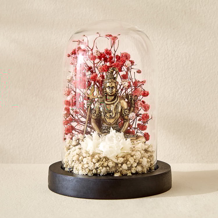 Haven Alba Glass Shiva in Dome Figurine