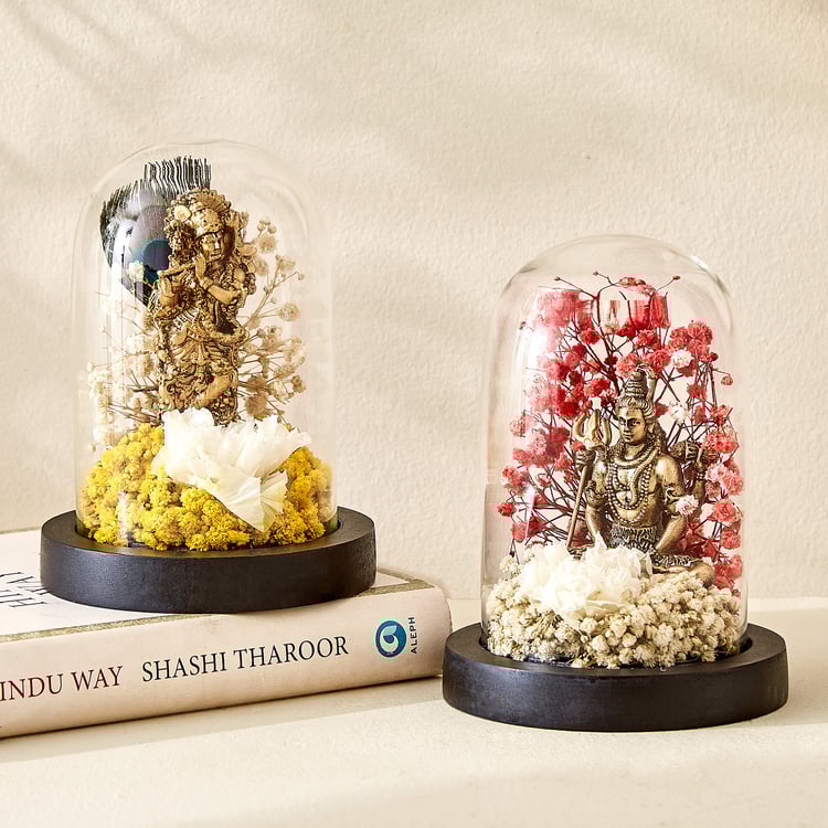 Haven Alba Glass Shiva in Dome Figurine