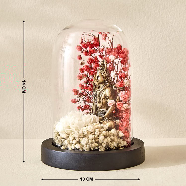 Haven Alba Glass Shiva in Dome Figurine