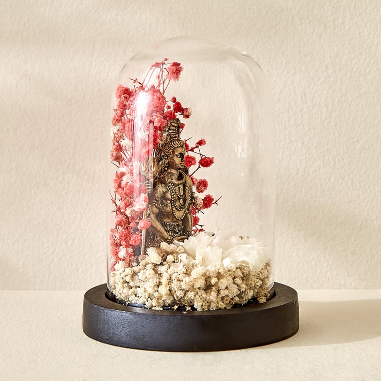 Haven Alba Glass Shiva in Dome Figurine