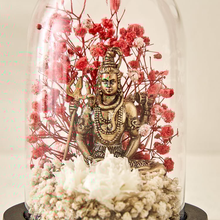 Haven Alba Glass Shiva in Dome Figurine