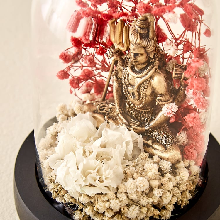 Haven Alba Glass Shiva in Dome Figurine