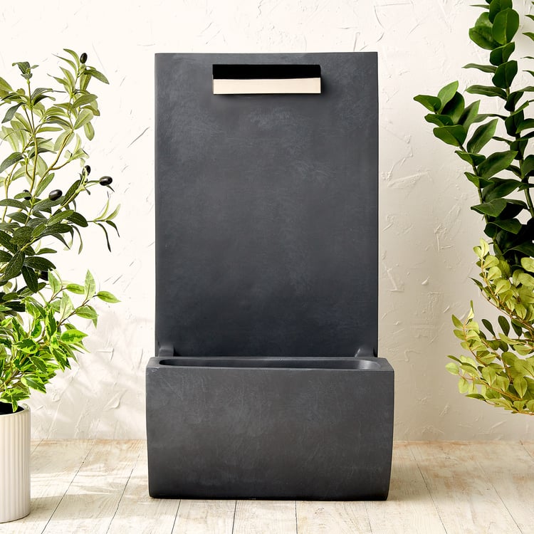 Cascade Modern Polyresin Mini Falls Water Fountain - 38x34x70cm