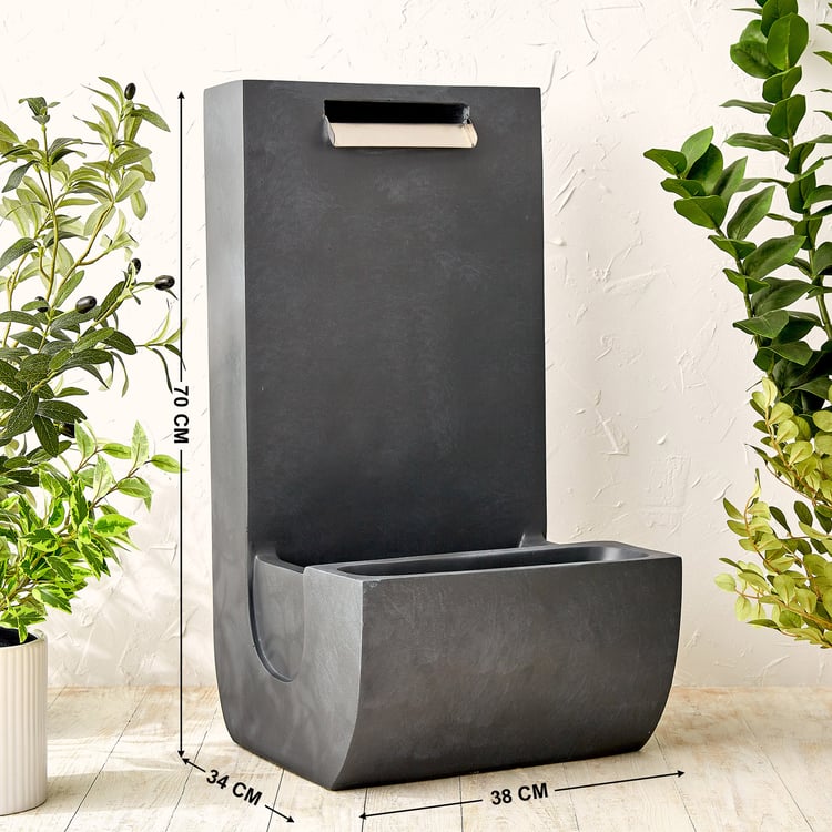 Cascade Modern Polyresin Mini Falls Water Fountain - 38x34x70cm