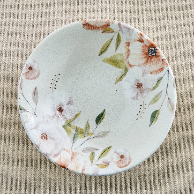 Elva Set of 3 Porcelain Floral Print Nappy Bowls - 460ml