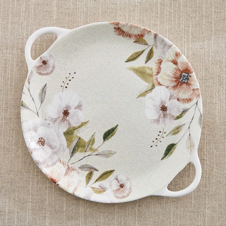 Elva Set of 4 Porcelain Coffee Mugs with Platter - 240ml