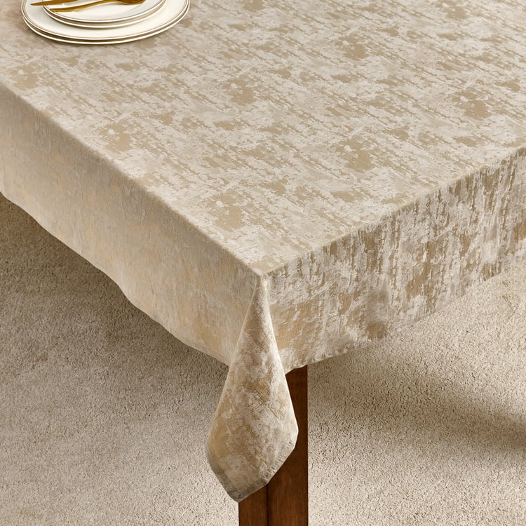 Glimmer Brio Cotton Jacquard 6-Seater Table Cloth - 200x135cm