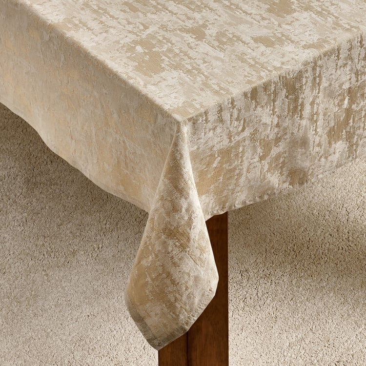 Glimmer Brio Cotton Jacquard 6-Seater Table Cloth - 200x135cm