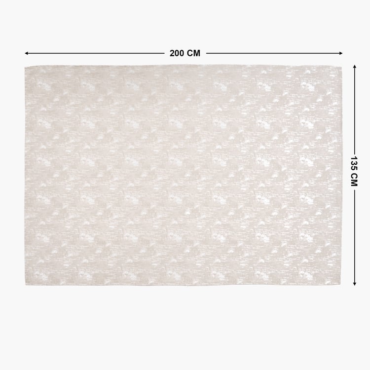 Glimmer Brio Cotton Jacquard 6-Seater Table Cloth - 200x135cm