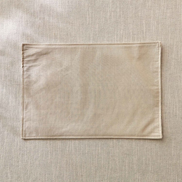 Glimmer Brio Cotton Foil Print Reversible Placemat