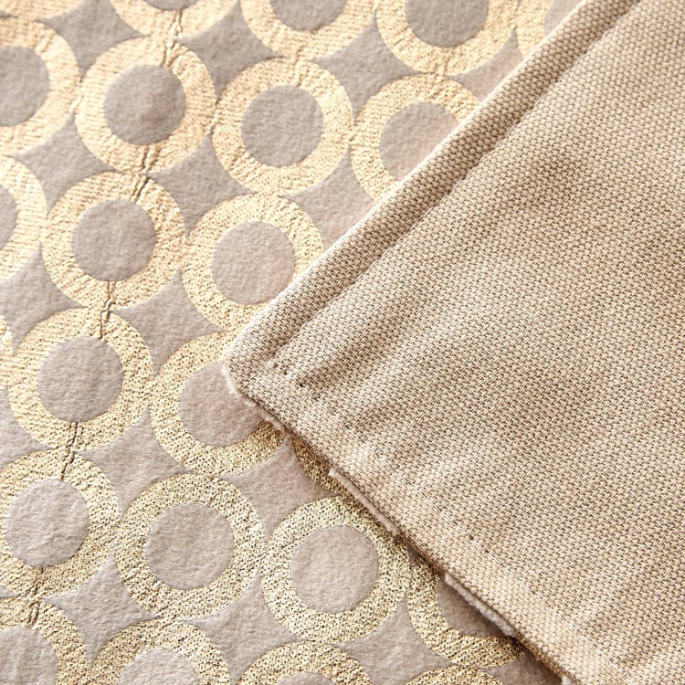 Glimmer Brio Cotton Foil Print Reversible Placemat