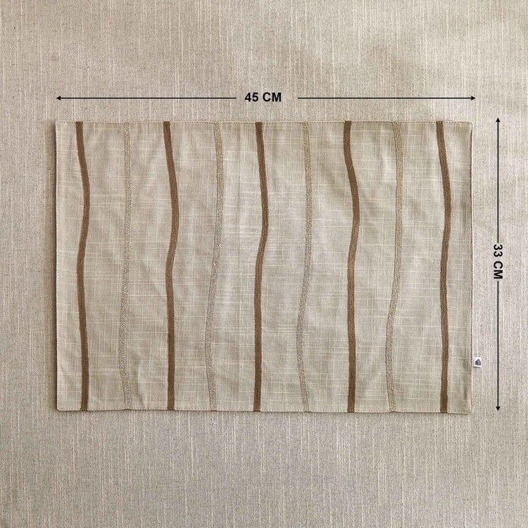 Glimmer Endura Cotton Embroidered Placemat