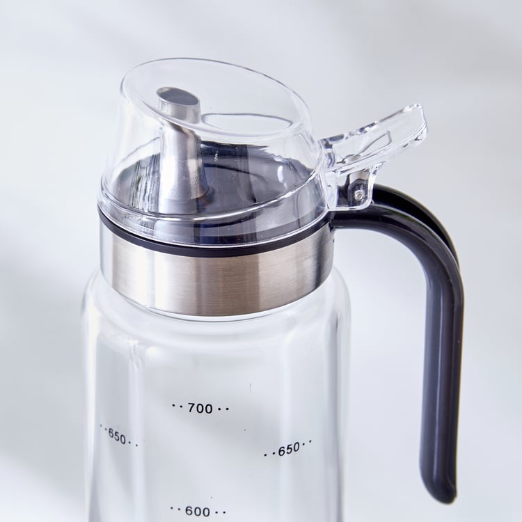 Stack Nouie Set of 2 Borosilicate Glass Oil Dispenser with Handle