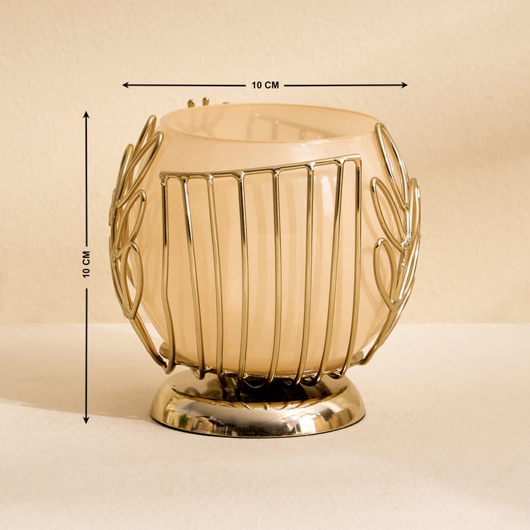 Mayur Poe Set of 2 Glass T-Light Holders
