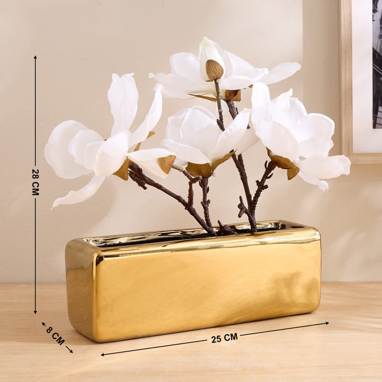 Gloria Elara Artificial Magnolias in Ceramic Pot