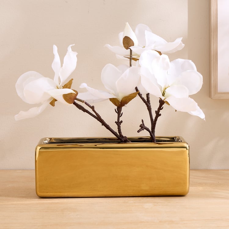Gloria Elara Artificial Magnolias in Ceramic Pot