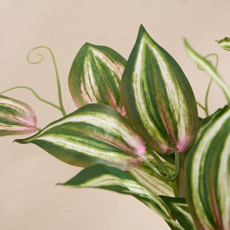 Gloria Elara Artificial Wandering Jew in Ceramic Pot