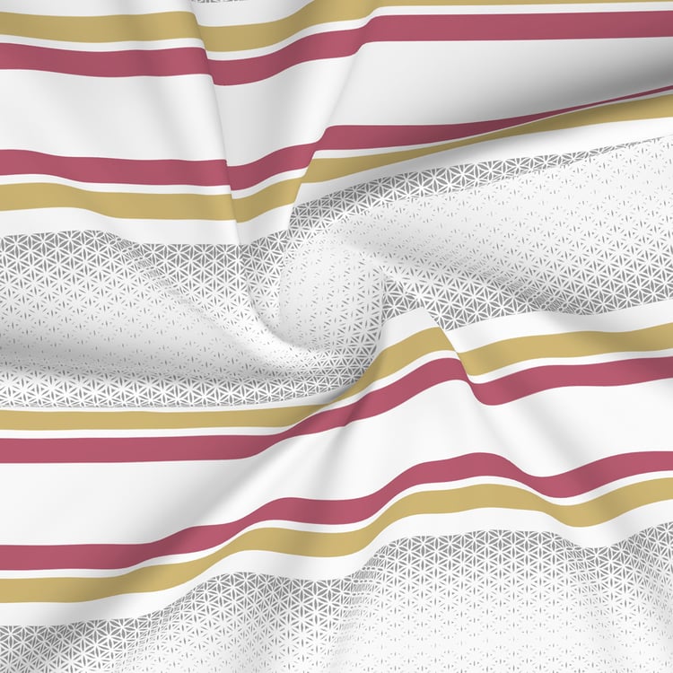 LAYERS Durathread Cotton 225TC Striped 3Pcs Super King Bedsheet Set